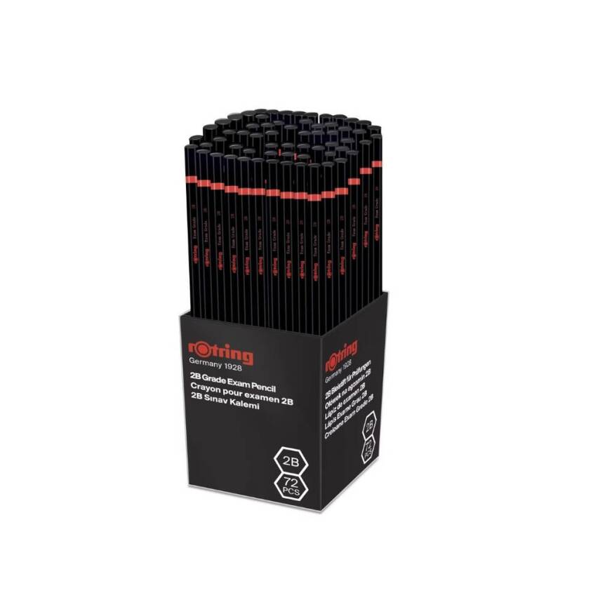 Rotring Sınav Kurşun Kalemi, 12 Adet, 2B, Altıgen Gövde, Dayanıklı Uç - 2