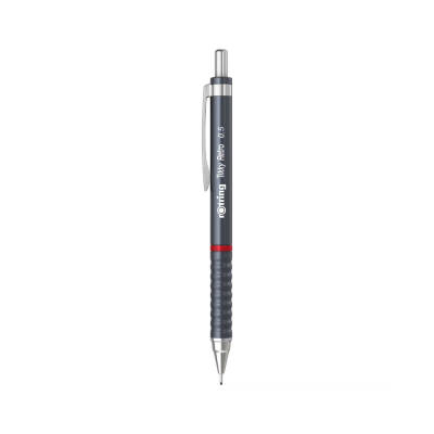 Rotring Tikky Retro Versatil Kalem 0.5 mm – Metalik Gri, Ergonomik - 1