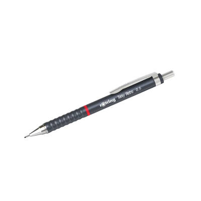 Rotring Tikky Retro Versatil Kalem 0.5 mm – Metalik Gri, Ergonomik - 2