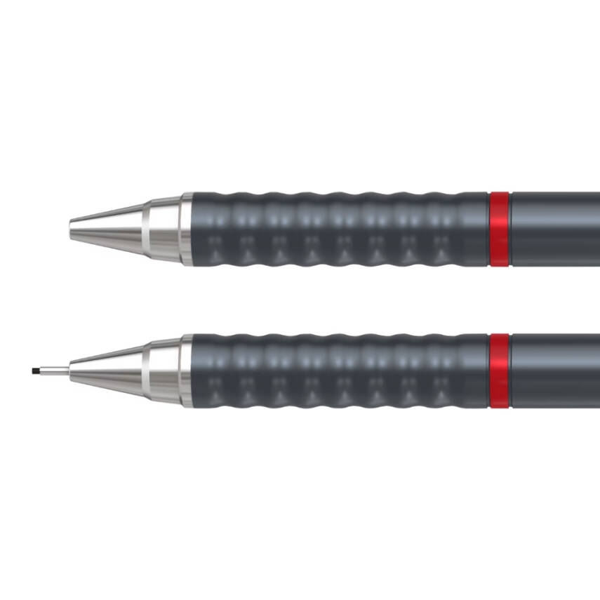 Rotring Tikky Retro Versatil Kalem 0.5 mm – Metalik Gri, Ergonomik - 3