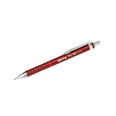 Rotring Tikky Retro Versatil Kalem 0.5 mm – Metalik Kırmızı, Ergonomik - 2