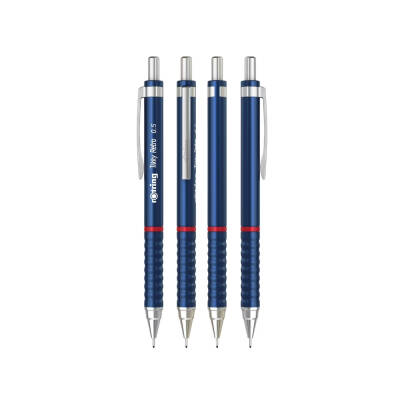 Rotring Tikky Retro Versatil Kalem 0.5 mm – Metalik Mavi, Ergonomik - 5
