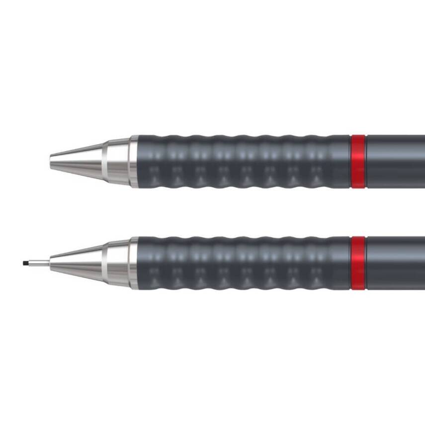 Rotring Tikky Retro Versatil Kalem 0.7 mm, Ergonomik, Metalik Gri - 3