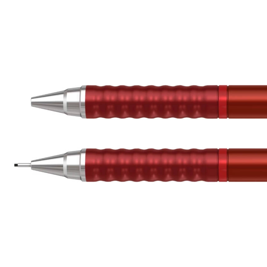 Rotring Tikky Retro Versatil Kalem 0.7 mm – Metalik Kırmızı, Ergonomik - 3