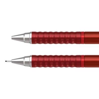 Rotring Tikky Retro Versatil Kalem 0.7 mm, Ergonomik,Metalik Kırmızı - 3