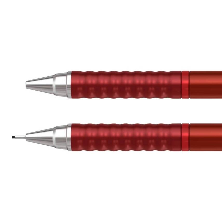 Rotring Tikky Retro Versatil Kalem 0.7 mm, Ergonomik,Metalik Kırmızı - 3