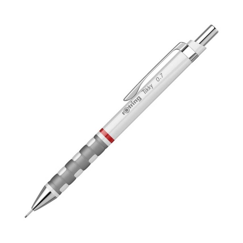 Rotring Tikky Versatil Kalem, 0.7 mm, Dayanıklı Ergonomik Yapı, Beyaz - 1