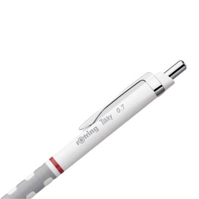 Rotring Tikky Versatil Kalem, 0.7 mm, Dayanıklı Ergonomik Yapı, Beyaz - 4