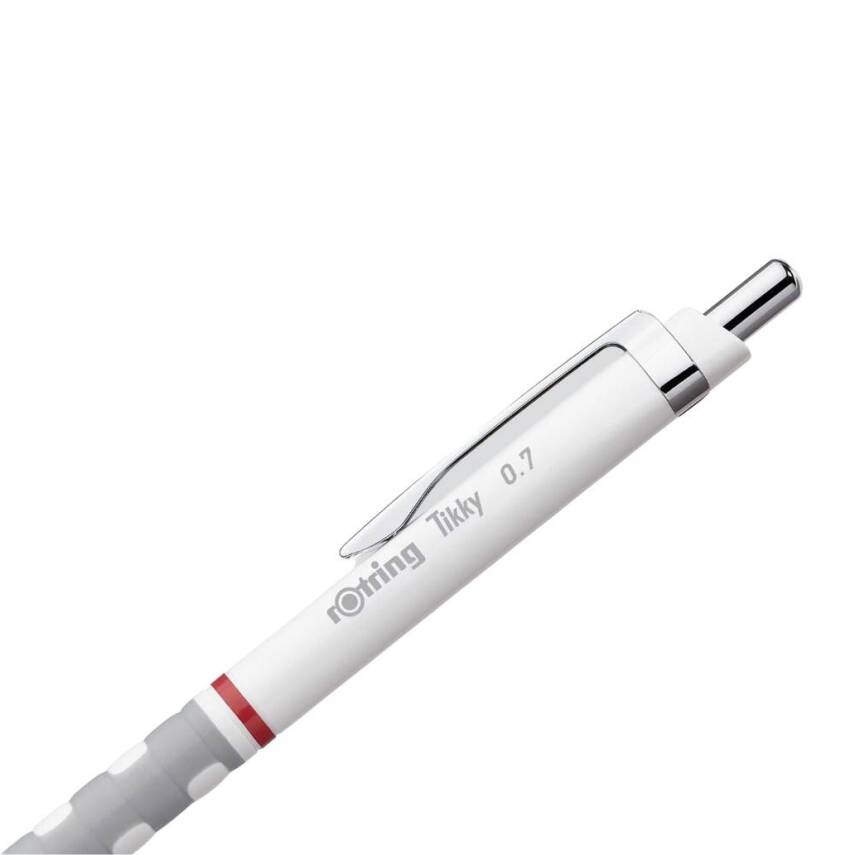 Rotring Tikky Versatil Kalem, 0.7 mm, Dayanıklı Ergonomik Yapı, Beyaz - 4