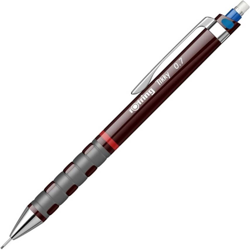 Rotring Tikky Versatil Kalem 0.7mm, Ergonomik ve Dayanıklı Yapı, Bordo - 4