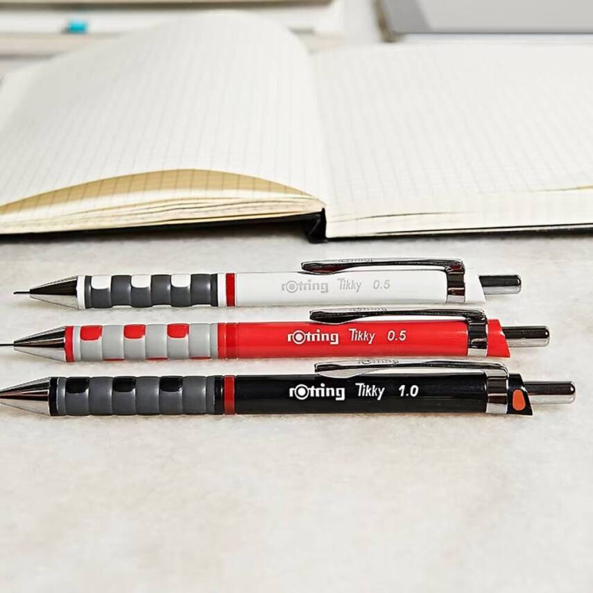 Rotring Tikky Versatil Kalem 0.9mm, Ergonomik ve Dayanıklı Yapı, Siyah - 7
