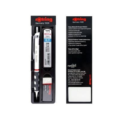 Rotring Tikky Versatil Okul Seti, 0.7 mm, Beyaz, Silgi ve Uç Hediyeli - 6