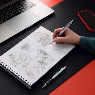 Rotring Tikky Versatil Okul Seti, 0.7 mm, Lila, Silgi ve Uç Hediyeli - 6