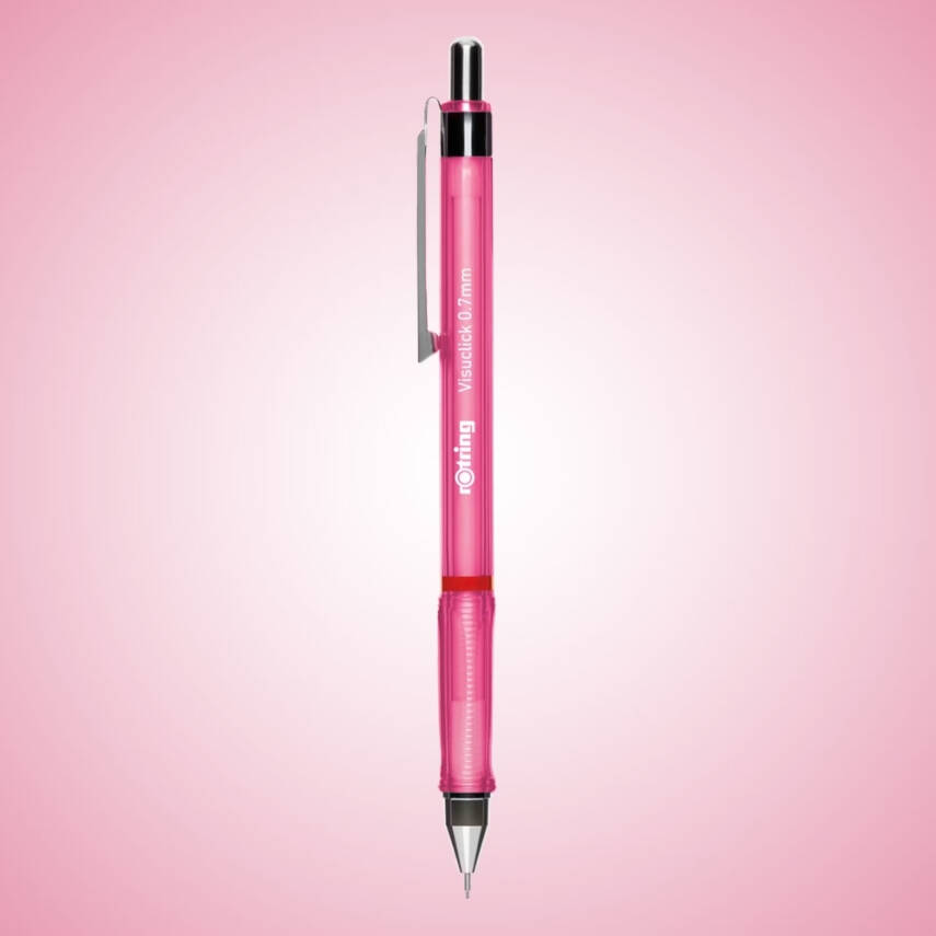 Rotring Visuclick Versatil Kalem 0.7 mm – Opak Pembe, Ergonomik, Metal - 2
