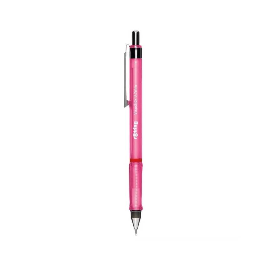 Rotring Visuclick Versatil Kalem 0.7 mm, Ergonomik, Metal, Opak Pembe - 1