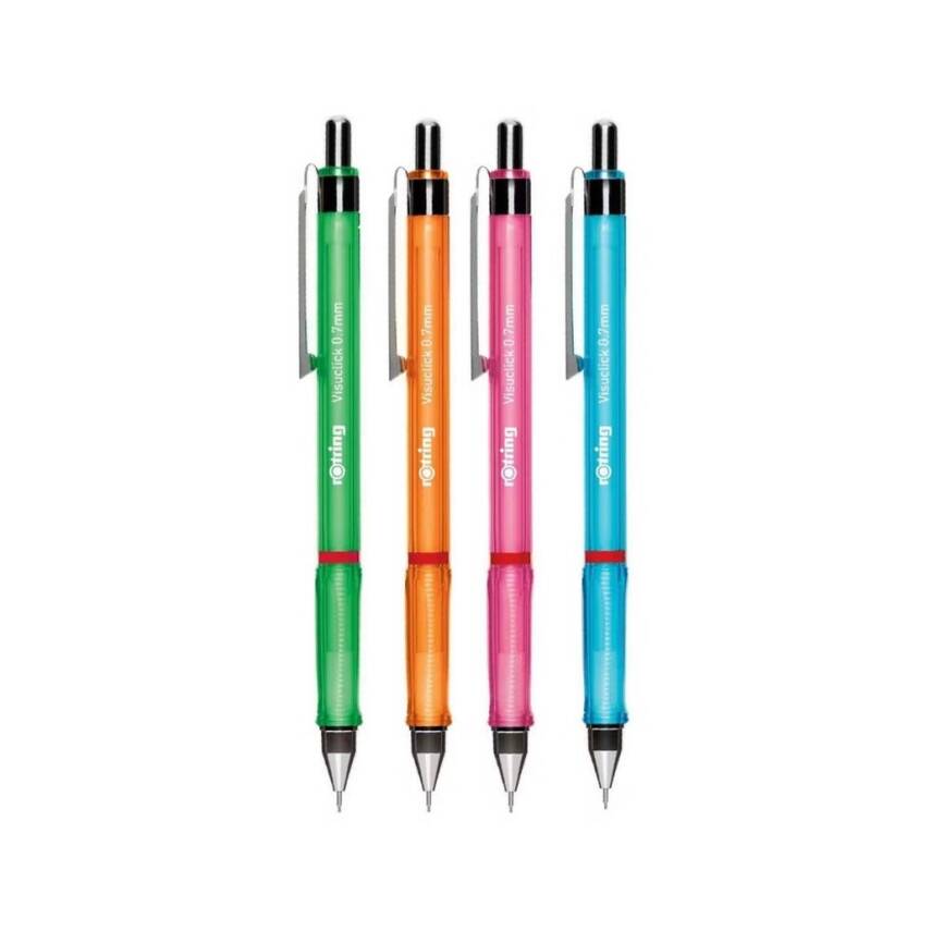Rotring Visuclick Versatil Kalem 0.7 mm, Ergonomik, Metal, Opak Pembe - 4