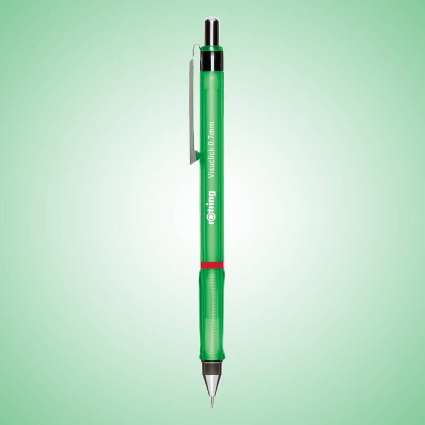 Rotring Visuclick Versatil Kalem 0.7 mm – Opak Yeşil, Ergonomik, Metal - 2