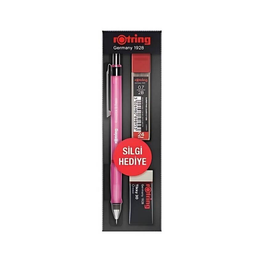Rotring Visuclick Versatil Kalem Seti 0.7 mm, 3'lü Set, Pembe - 1