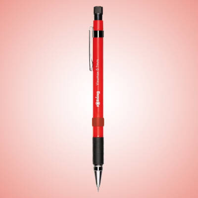 Rotring Visumax Versatil Kalem 0.7 mm – Kırmızı, Kauçuk Tutuş, Silgili - 2