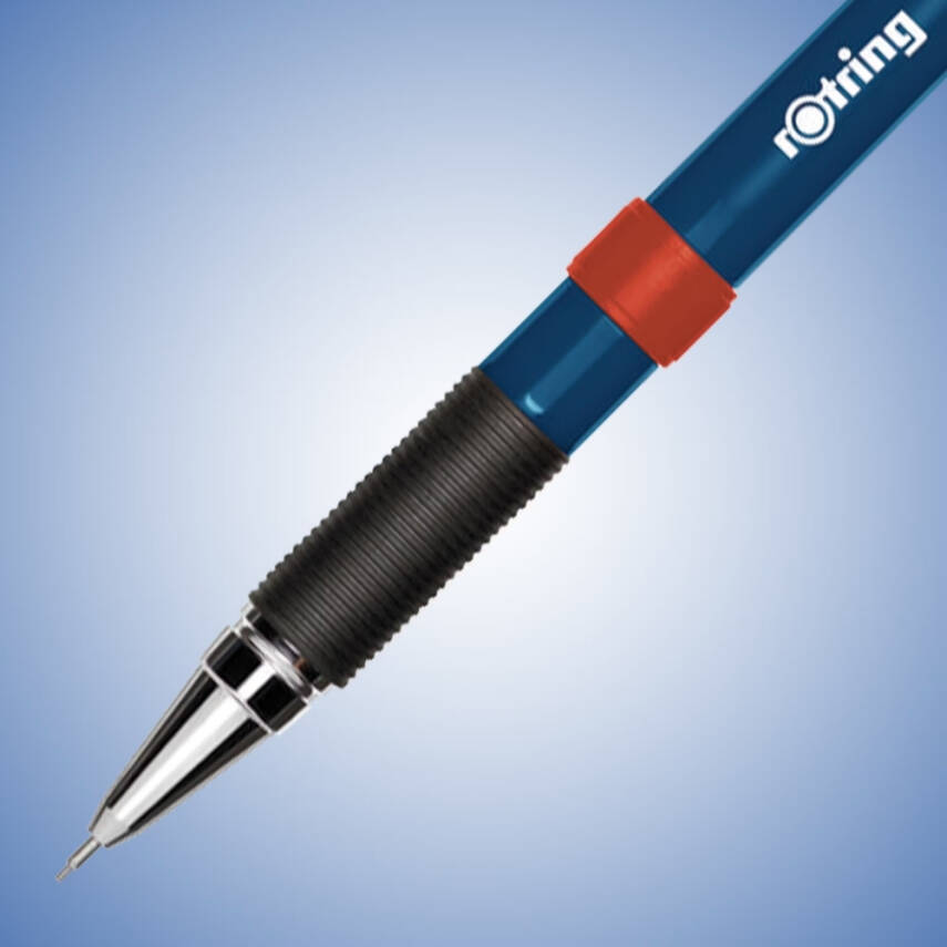 Rotring Visumax Versatil Kalem 0.7 mm, Lacivert, Kauçuk Tutuş, Silgili - 3