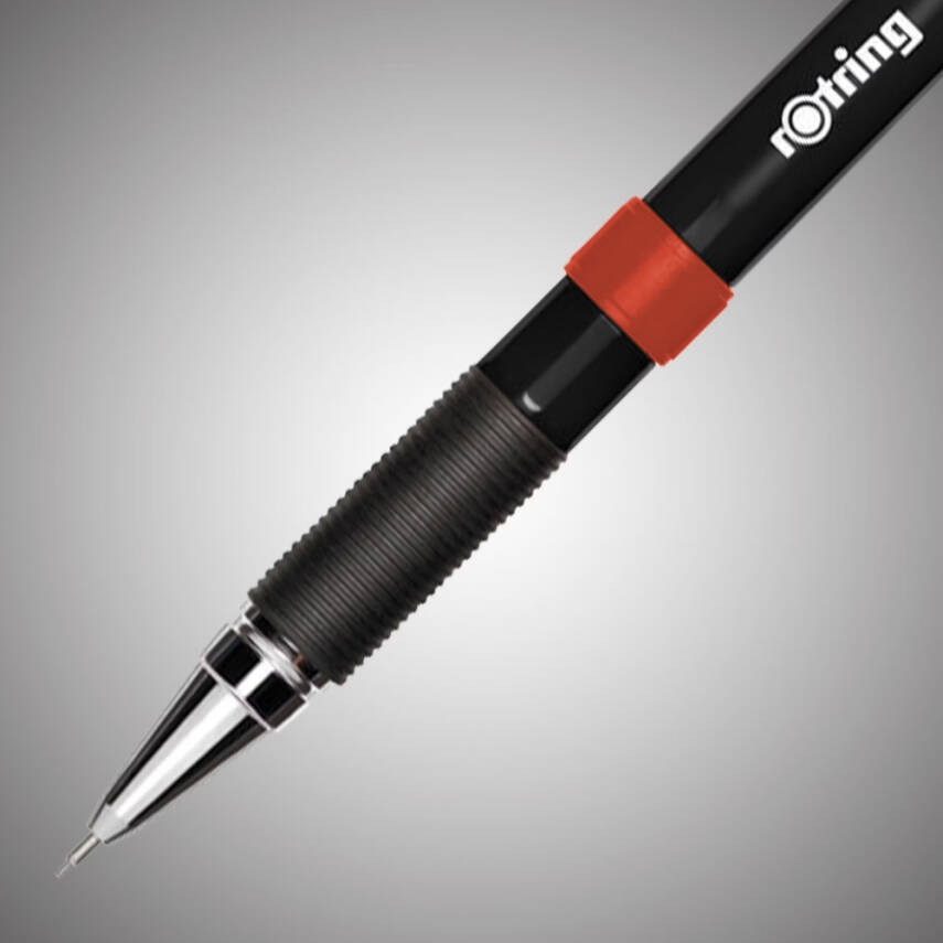 Rotring Visumax Versatil Kalem 0.7 mm – Siyah, Kauçuk Tutuş, Silgili - 3