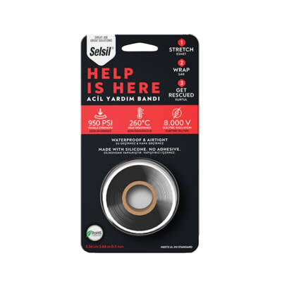 Selsil Acil Yardım Bandı, Dayanıklı, Hızlı Yapıştırıcı, Çok Amaçlı - Selsil