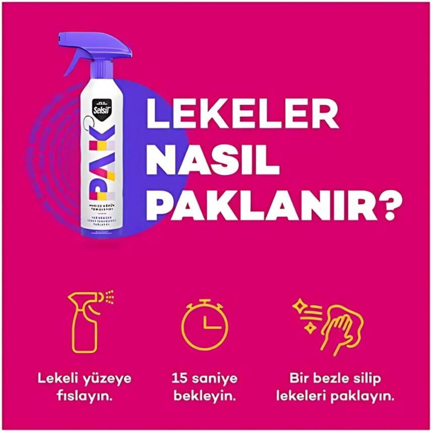 Selsil PAK Mucize Köpük Temizleyici, 500 ml, Sprey, Derin Temizlik - 3