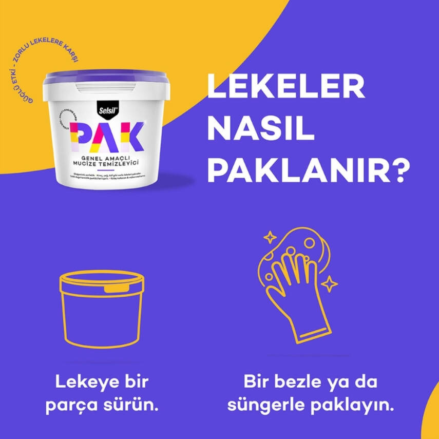 Selsil PAK Mucize Temizleyici, 500 g, Krem, Derinlemesine Temizlik - 3