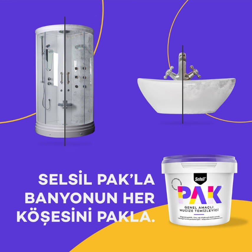 Selsil PAK Mucize Temizleyici, 500 g, Krem, Derinlemesine Temizlik - 5
