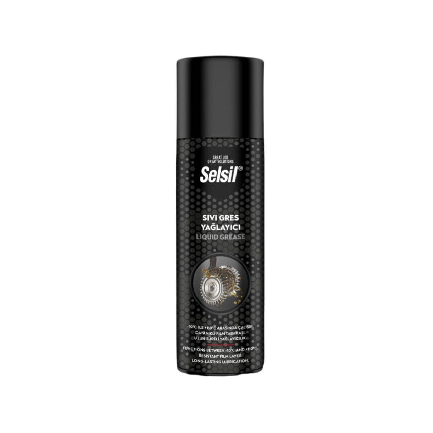 Selsil Sıvı Gres Yağlayıcı Sprey, 500 ml, Yüksek Performanslı Yağlama - 1