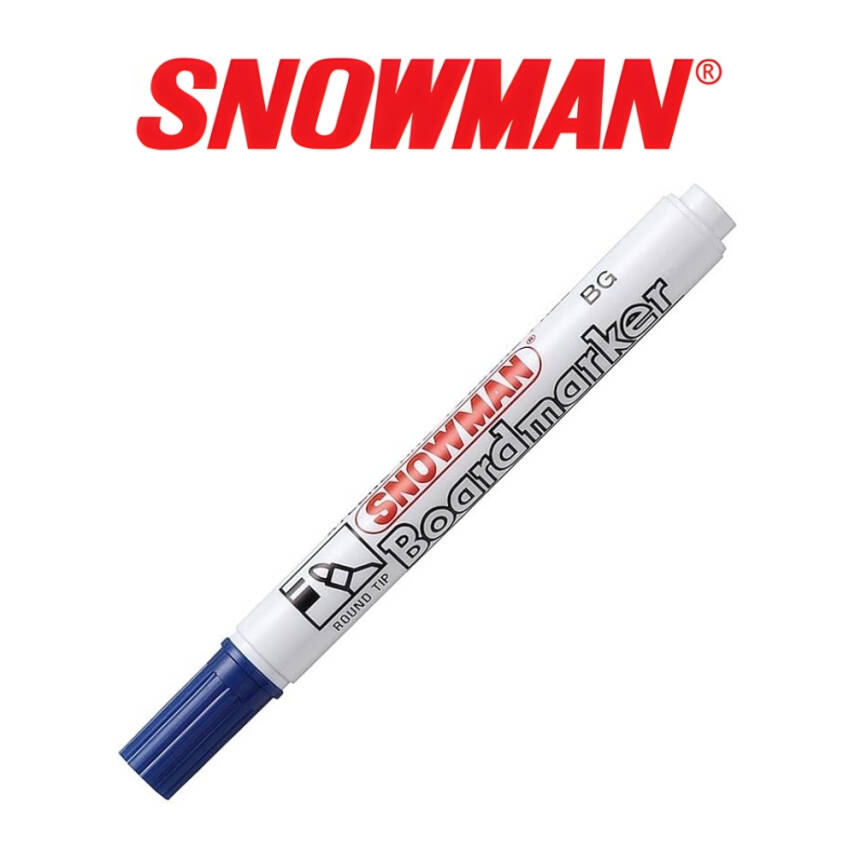 Snowman Beyaz Tahta Kalemi, Tekrar Doldurulabilir, 0.3 mm Uç, Mavi - 3