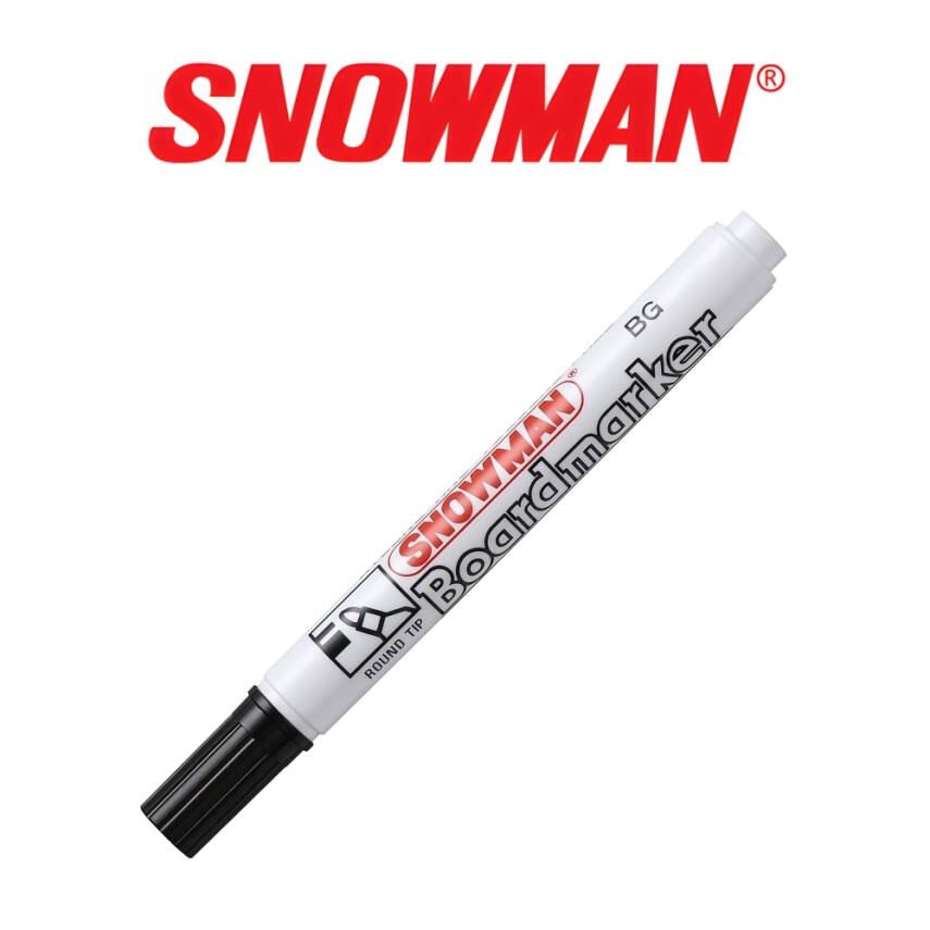 Snowman Beyaz Tahta Kalemi, Tekrar Doldurulabilir, 0.3 mm Uç, Siyah - 3