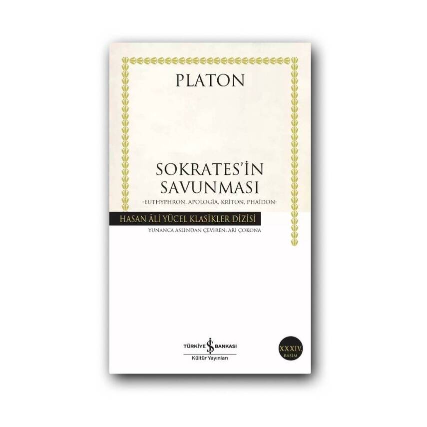 Sokrates’in Savunması, Platon, 100 Temel Felsefe Eseri, Karton Kapak - 1