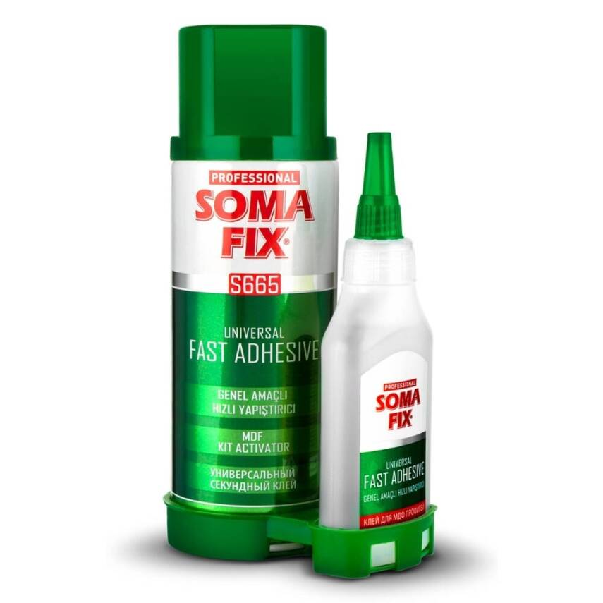 Soma Fix S663 Genel Amaçlı Hızlı Yapıştırıcı Seti, 200 ml + 50 gr - 1