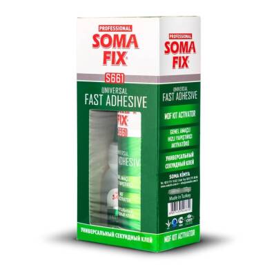 Soma Fix S663 Genel Amaçlı Hızlı Yapıştırıcı Seti, 200 ml + 50 gr - 2