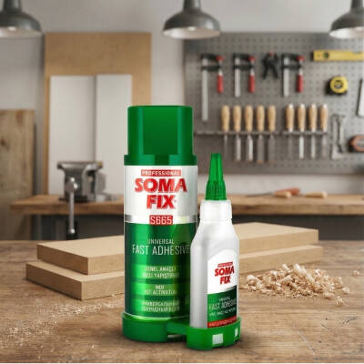 Soma Fix S663 Genel Amaçlı Hızlı Yapıştırıcı Seti, 200 ml + 50 gr - 3