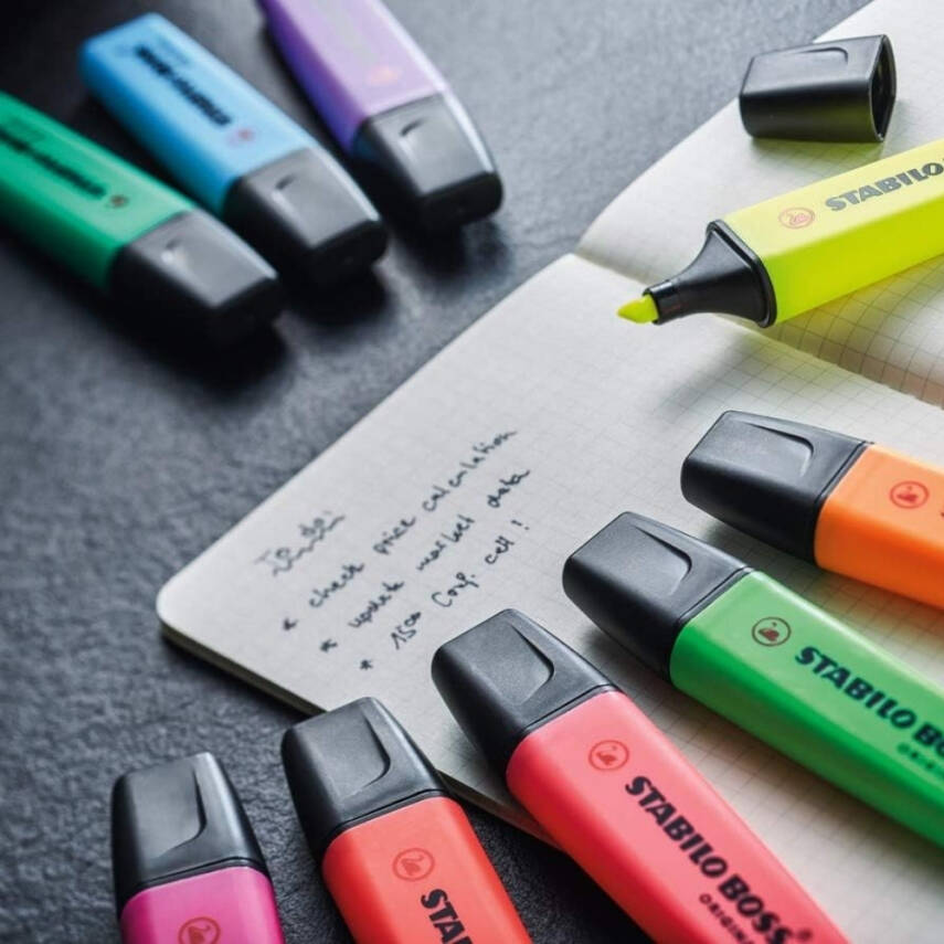 Stabilo Boss Fosforlu Kalem Seti – 4’lü Pastel Renk, 2-5 mm Uçlu - 5