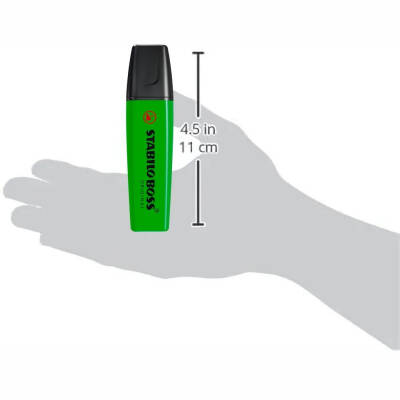 Stabilo Boss Fosforlu Kalem – Yeşil Renk, 2-5 mm Uç, Su Bazlı Mürekkep - 5