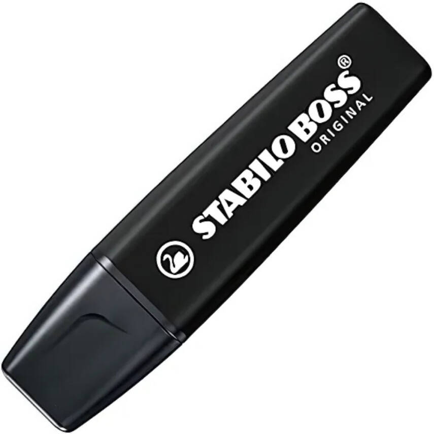 Stabilo Boss NatureCOLORS Fosforlu Kalem, Siyah, 2-5 mm Uç, Su Bazlı - 2