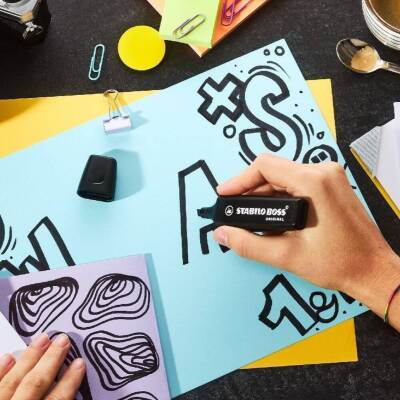 Stabilo Boss NatureCOLORS Fosforlu Kalem, Siyah, 2-5 mm Uç, Su Bazlı - 5