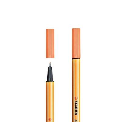 Stabilo Point 88 Fineliner Kalem, 0.4 mm Uç, Metal Uçlu, Kayısı Rengi - 3