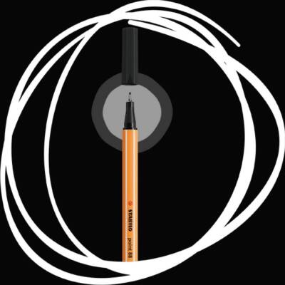 Stabilo Point 88 Fineliner Kalem, 0.4 mm Uç, Altıgen Tasarım, Siyah - 2