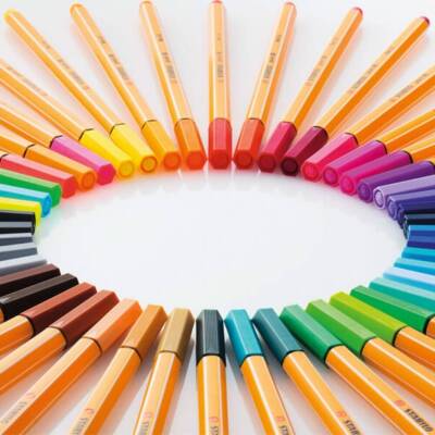 Stabilo Point 88 Fineliner Kalem, 0.4 mm Uç, Metal Uçlu, Uçuk Mavi - 4