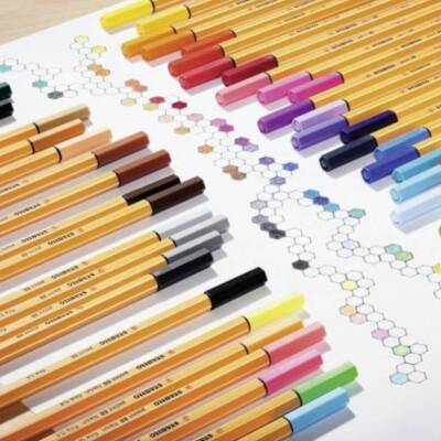 Stabilo Point 88 Fineliner Kalem, 0.4 mm Uç, Metal Uçlu, Uçuk Mavi - 5