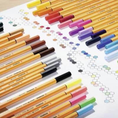 Stabilo Point 88 Fineliner Kalem, 0.4 mm Uç, Metal Uçlu, Yeşil - 6