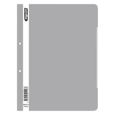 Bigpoint Telli Dosya, 50'li Paket, Kalın Kapaklı, A4, Metal Tel, Gri - 2