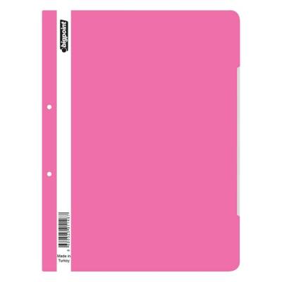 Bigpoint Telli Dosya, 50'li Paket, Kalın Kapaklı, A4, Metal Tel, Pembe - 2