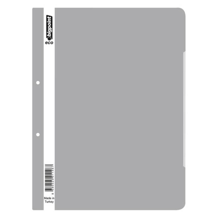 Bigpoint Telli Dosya, 50'li Paket, Standart, A4, Metal Tel, Gri - 1