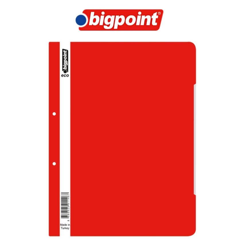 Bigpoint Telli Dosya, 50'li Paket, Standart, A4, Metal Tel, Kırmızı - 3