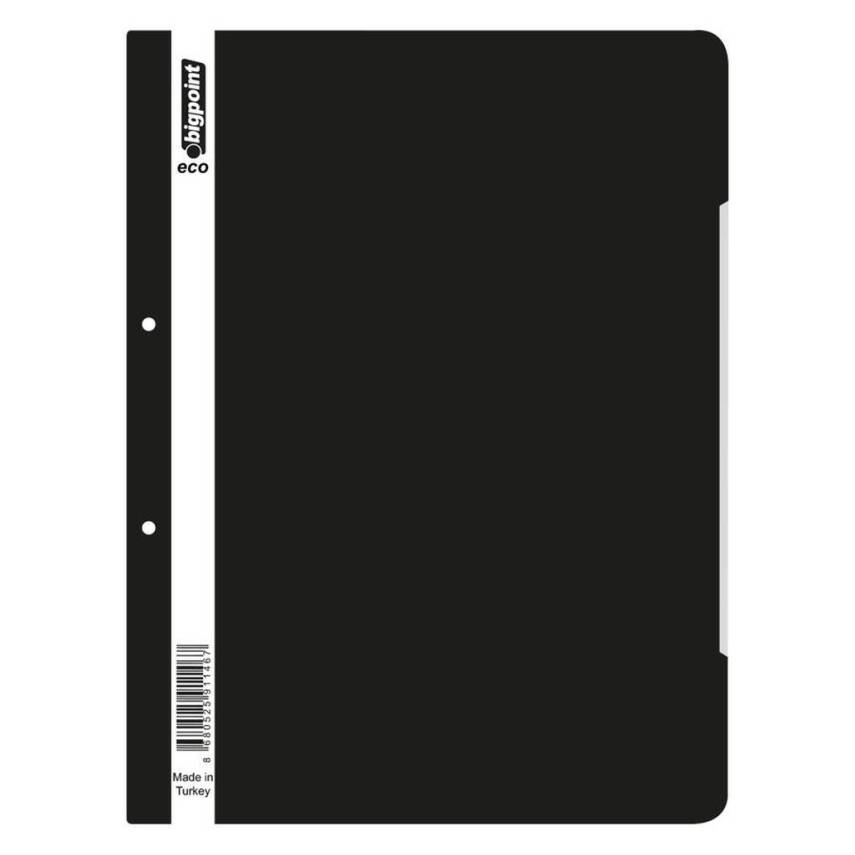 Bigpoint Telli Dosya, 50'li Paket, Standart, A4, Metal Tel, Siyah - 1